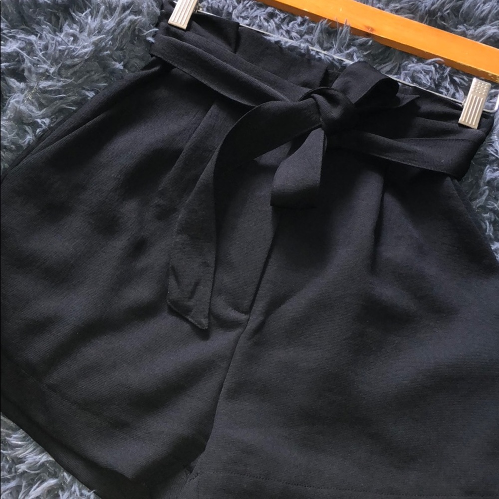 Brand new black high waisted shorts